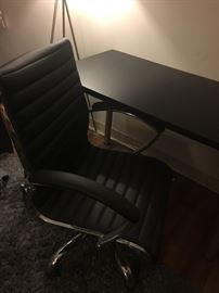 table and desk chair
