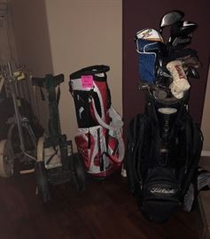 Golf Clubs, Golf Bags, Pull Carts