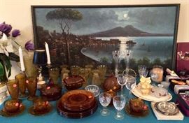 Depression Glass, Crystal & More