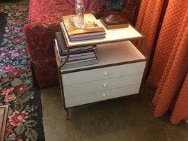 Mid-Century end table with another view from side