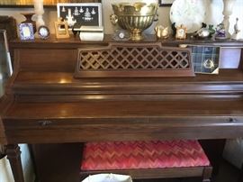 Kimball piano with stool