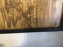 Signature on framed picture