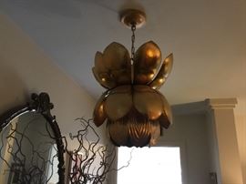 Great gilt gold light fixture