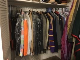 Great designer clothing - suits, sport jackets, shirts, trousers, even a tuxedo!