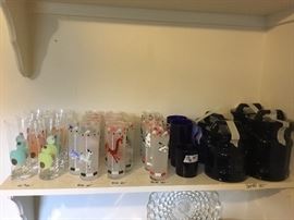 Great Libbey retro glass sets 