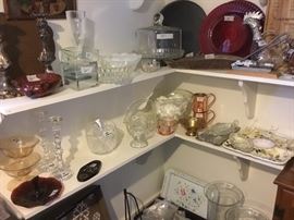 Candlesticks, containers, platters and more 