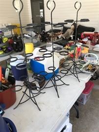 3 tiered metal candle holders