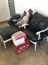 Christmas bags, ribbon, etc - a look at chairs to patio set