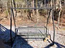 Wrought Iron Swing (We have the Canvas Canopy Cover)