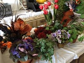 Silk Florals in the Garage