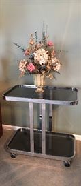 Contemporary Tea Cart / Rolling Bar originally purchased at Payne's