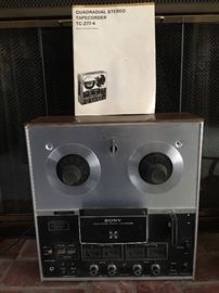 SONY QUAD SOLID STATE REEL TO REEL STEREO TAPE RECORDER 