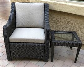 Patio Chair, Side Table