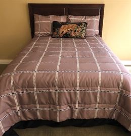 Full Size Sleeper Number Bed, Wood Panel Headboard, Footboard and Side Rails (not shown)