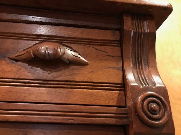 Closeup of drawer handle