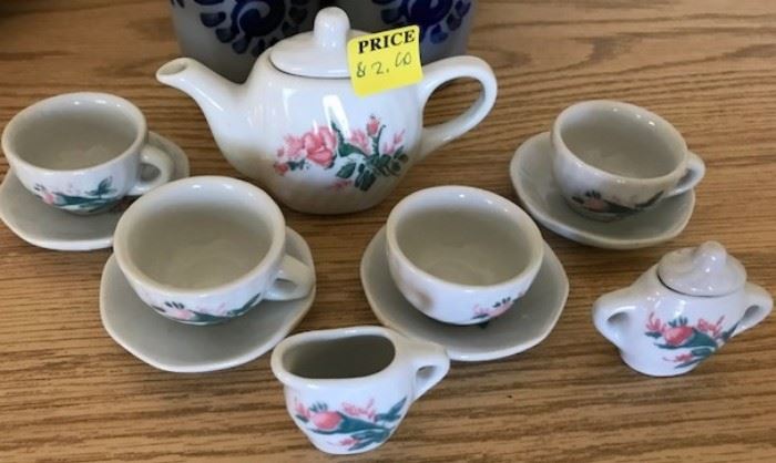 Miniature Tea Set - much small than they appear in this picture