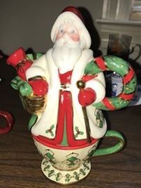 Waterford Santa Cup and Teapot