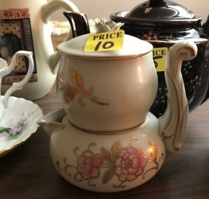 German Teapot and Cup with lid