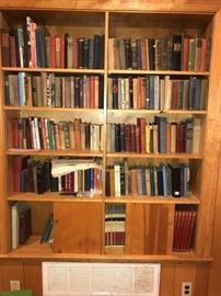 Built-in Bookcase with lots of old books - Vintage Books 3 for $10