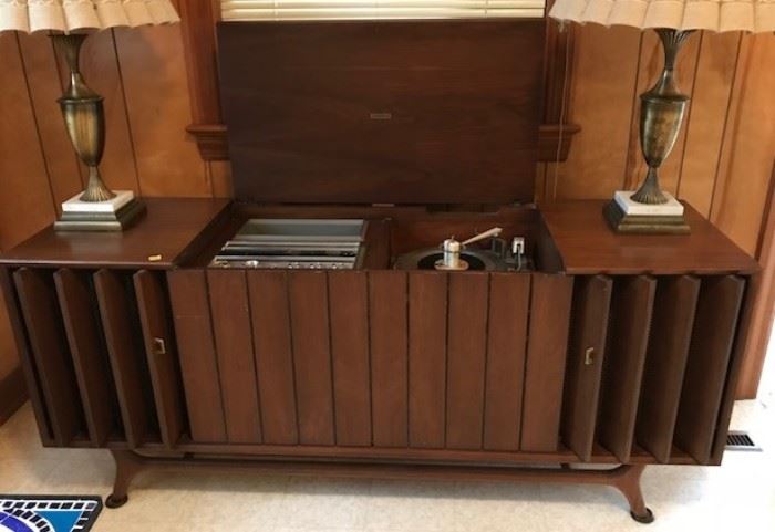 Stereo Console from the 1960's - Still works - shows some wear and needs a new needle. $100
