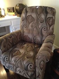 Upholstered club chair