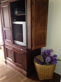 TV armoire - doors fold back