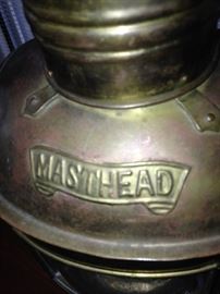 Copper and brass "Masthead" antique ship light
