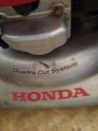 Honda "Quadra cut system" mower