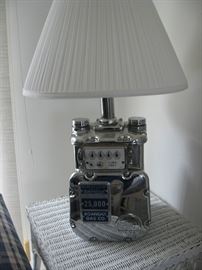 Chromed Gas Meter Lamp