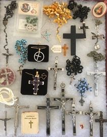 Collection of vintage rosaries.