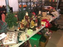 Tons of Christmas Decorations ..Two Christmas Trees