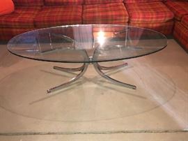 Great Chrome and Glass Coffee table