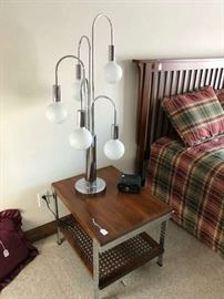 Great Mid-Century Lamp and Table