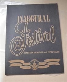 1957 Inaugural Festival Program
