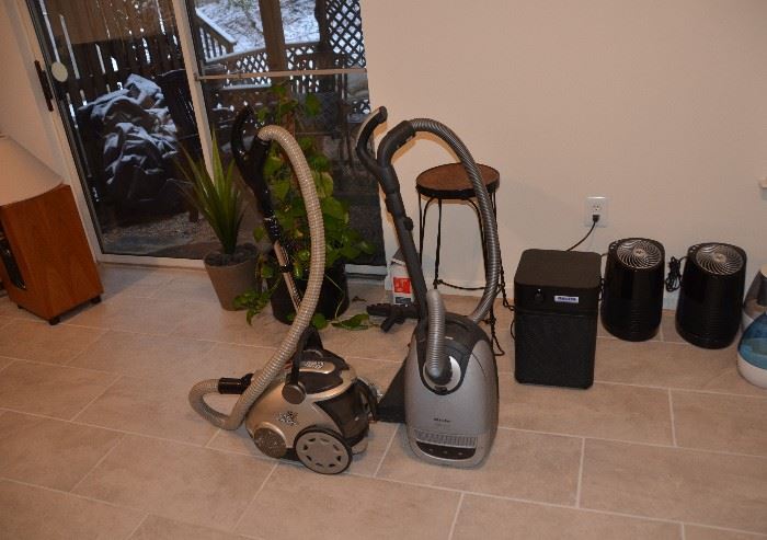 Meile vacuum, Hoover vacuum, Austin air filter, etc.