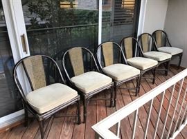 6 Maguire chairs with suede cushions