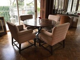 Game table and chairs