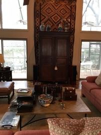 Beautiful armoire- entertainment center 5' W X 7' 4" High
