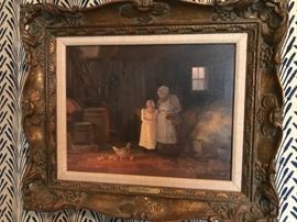 " Introductions" by artist Carl J. Smith- oil painting