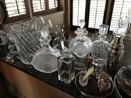Lalique decanters and many others to choose from