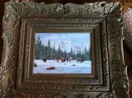 Artist Roger Iker oil painting