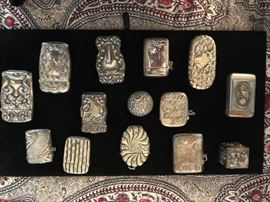 Sterling match safes