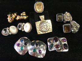 14kt, sterling pieces