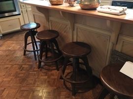 Basilio Bachor custom made adjustable barstools
