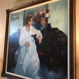 Artist Frances Crane oil painting