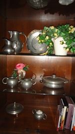 Pewter Serving pieces 