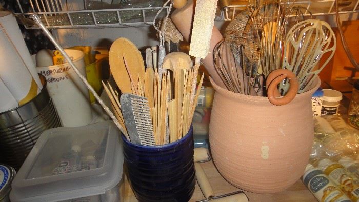 Clay working utensils 