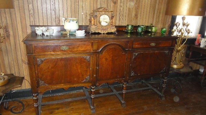 Buffet, matching table and china cabinet 