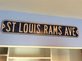St, Louis Rams Street Sign