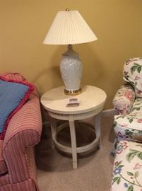 End Table & Designer Lamp